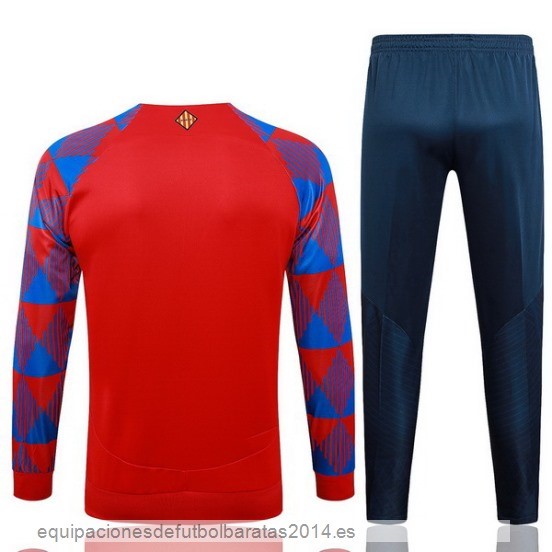 Nuevo Conjunto Completo Ropa Deportiva Con Cremallera Larga Barcelona 23/24 Rojo Azul Baratas